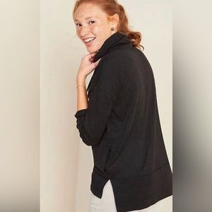 Old Navy black mock neck tunic pullover sweatshirt - Small